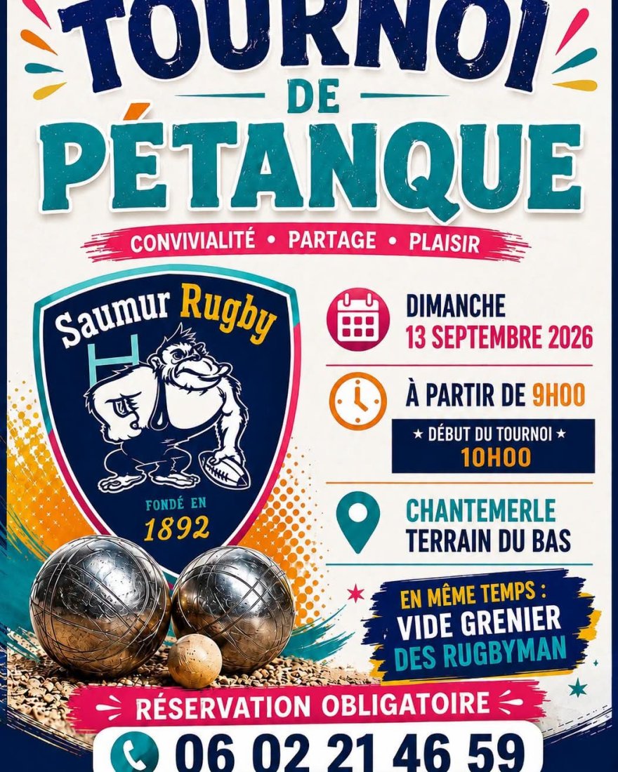 DIMANCHE 13/09/26:VIDE GRENIER ET CONCOURS DE PÉTANQUE